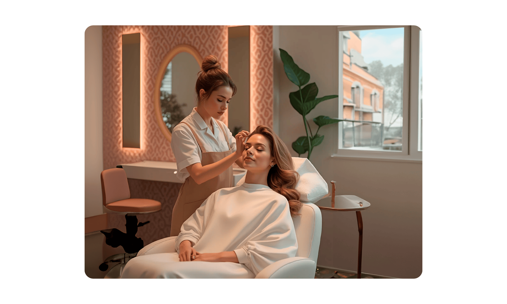 Tratamiento hidratante profesional en salón de belleza.